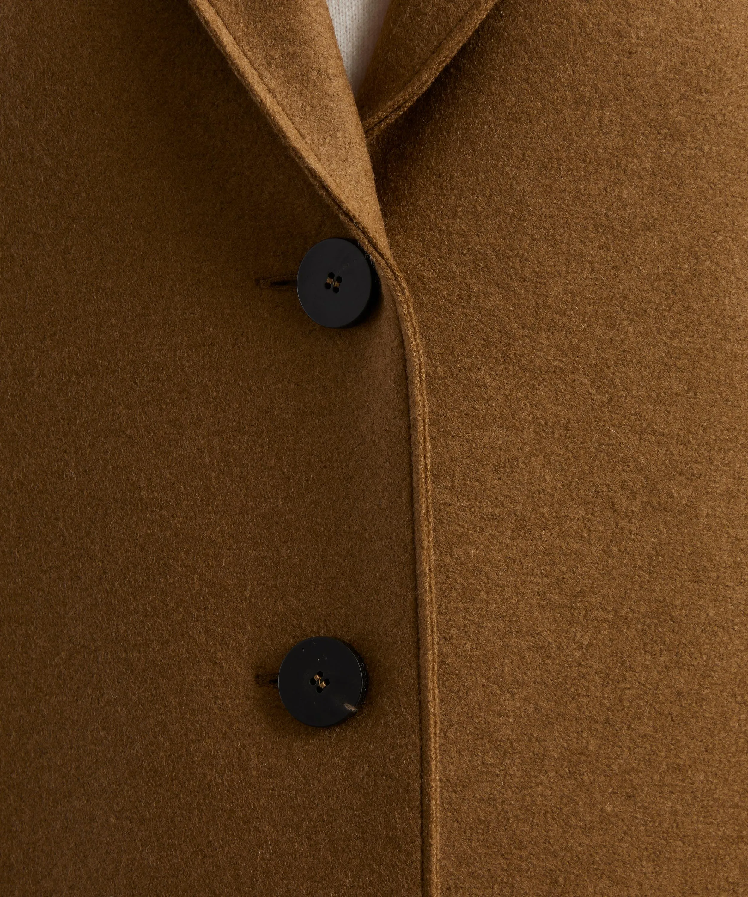 Pressed Wool Overcoat