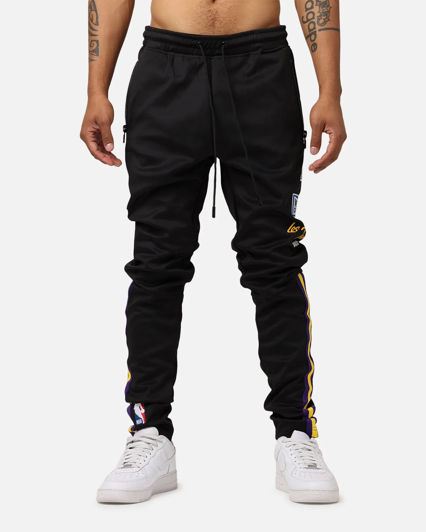 Pro Standard Los Angeles Lakers Fast Lane Track Pants Black