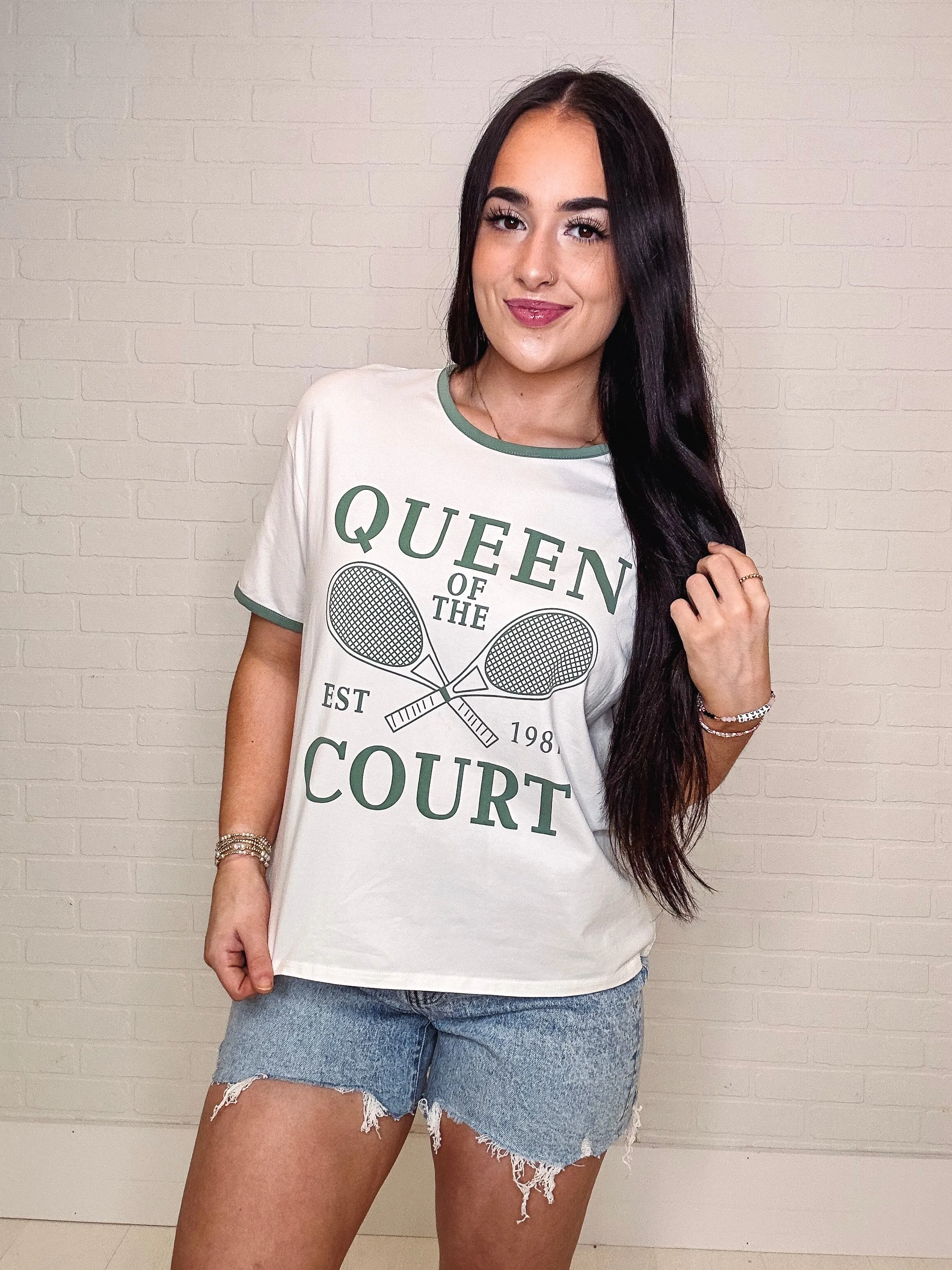 Queen of the Court Pickleball Graphic Tee