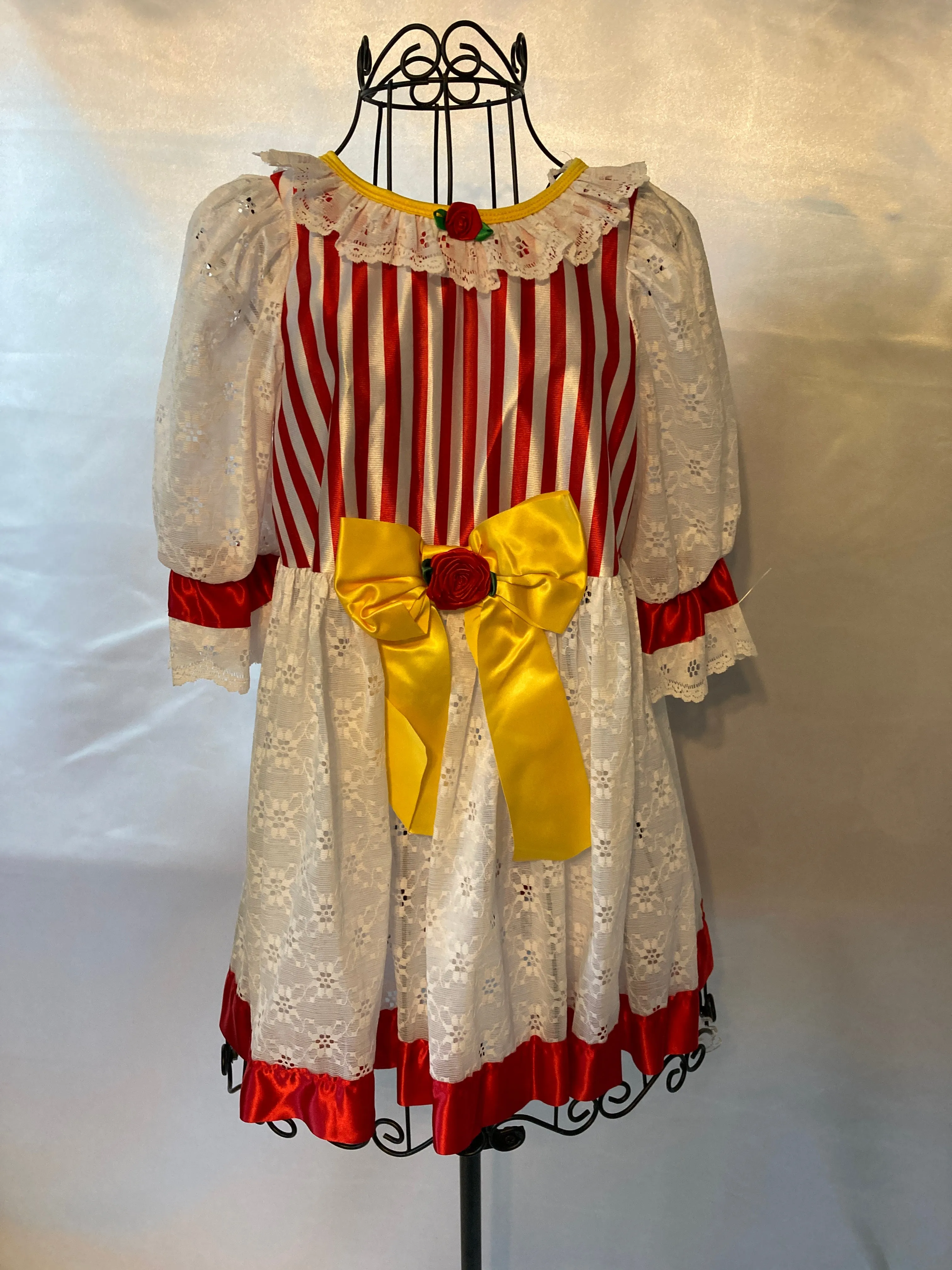 Raggedy Ann Doll Child Medium Dress Costume