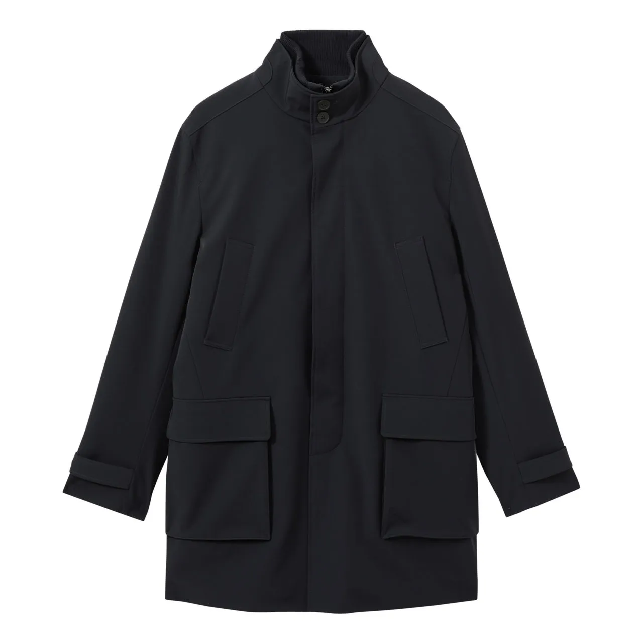 REISS Player Hybrid Overcoat - Blue