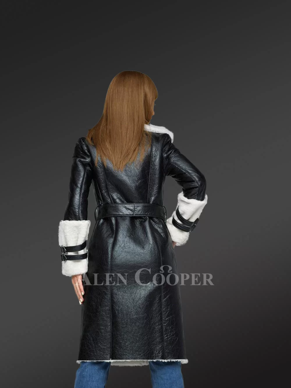 Royal Sheepskin Shearling Overcoat for women