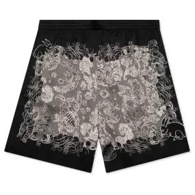 Shorts - Black/Ecru