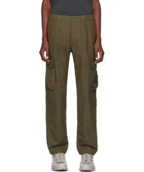 Stone Island Green Logo Patch Cargo Pants