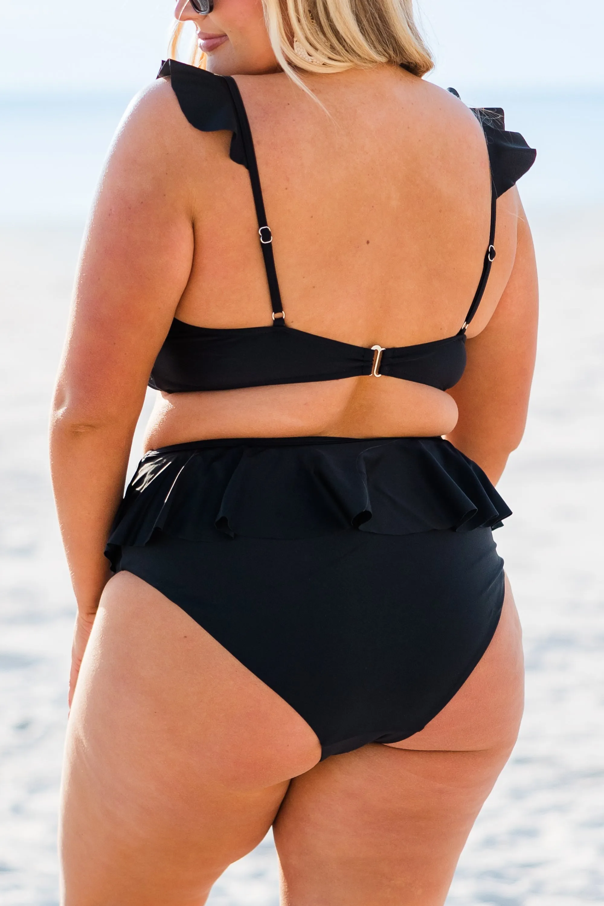 Sugar Sands Swim Top, Black