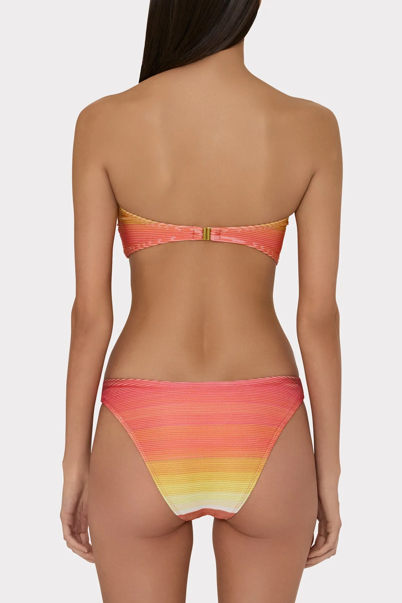 Sunset Stripe Twist Bandeau Top