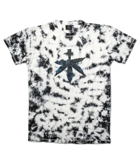 the WOODS HEMP T-SHIRT MIDNIGHT TIE DYE