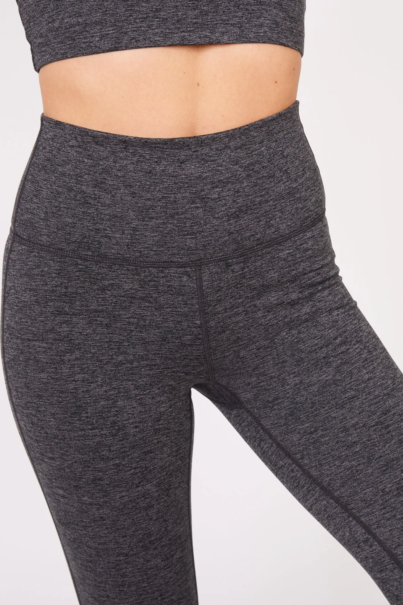 TLC Flare Leggings in Dark Heathered Gray