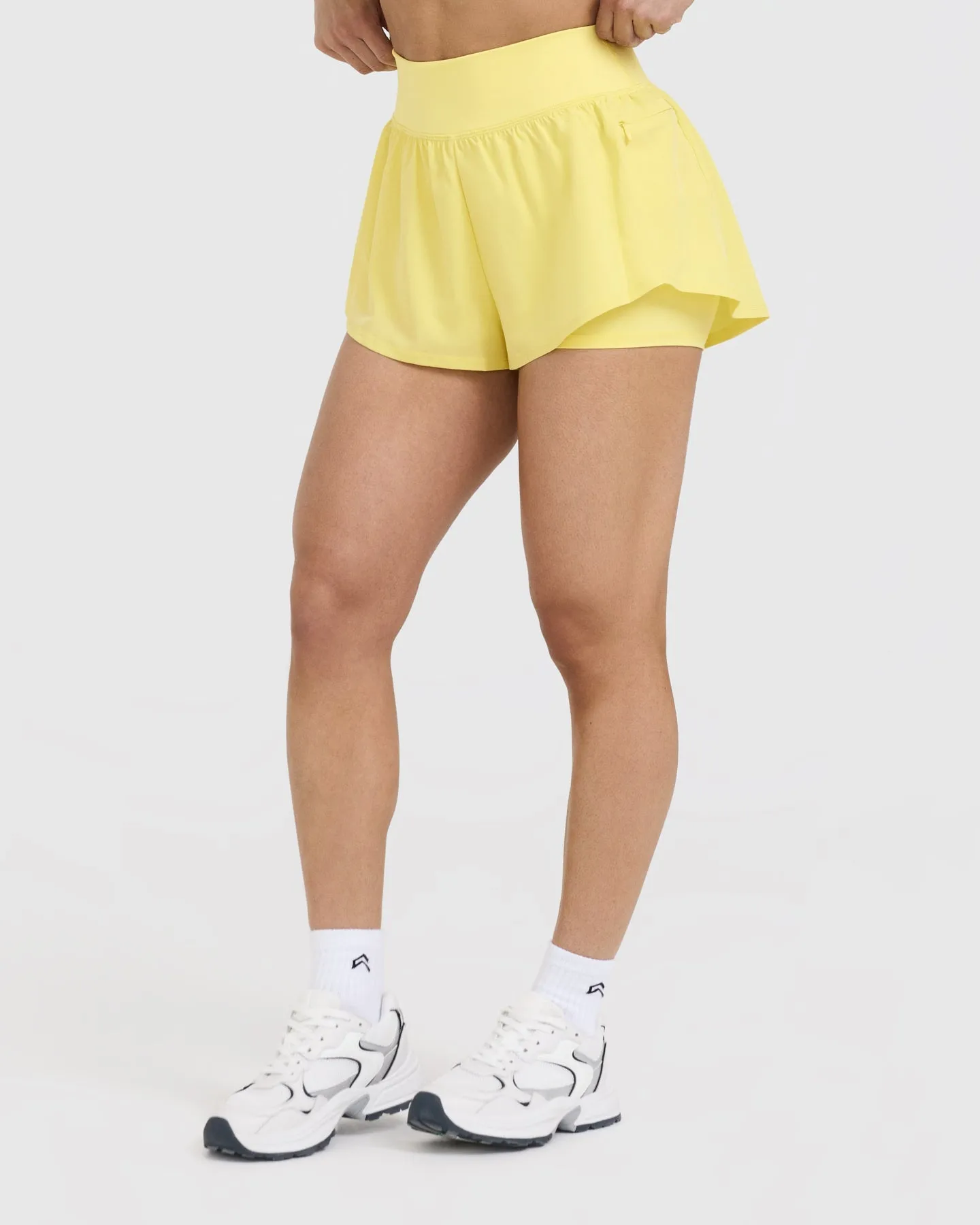 Unified Double Layer Shorts | Lemon Yellow