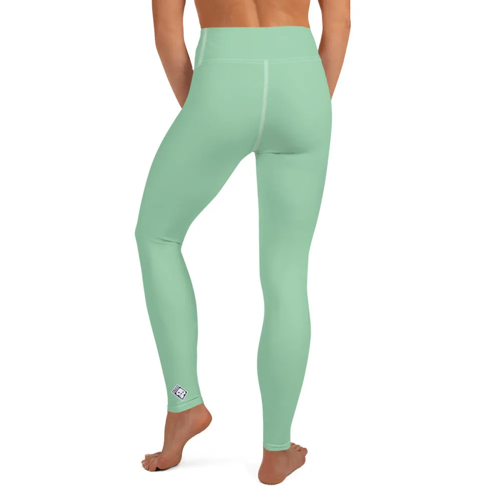 Urban Fitness: Solid Color Workout Leggings for Women - Vista Blue