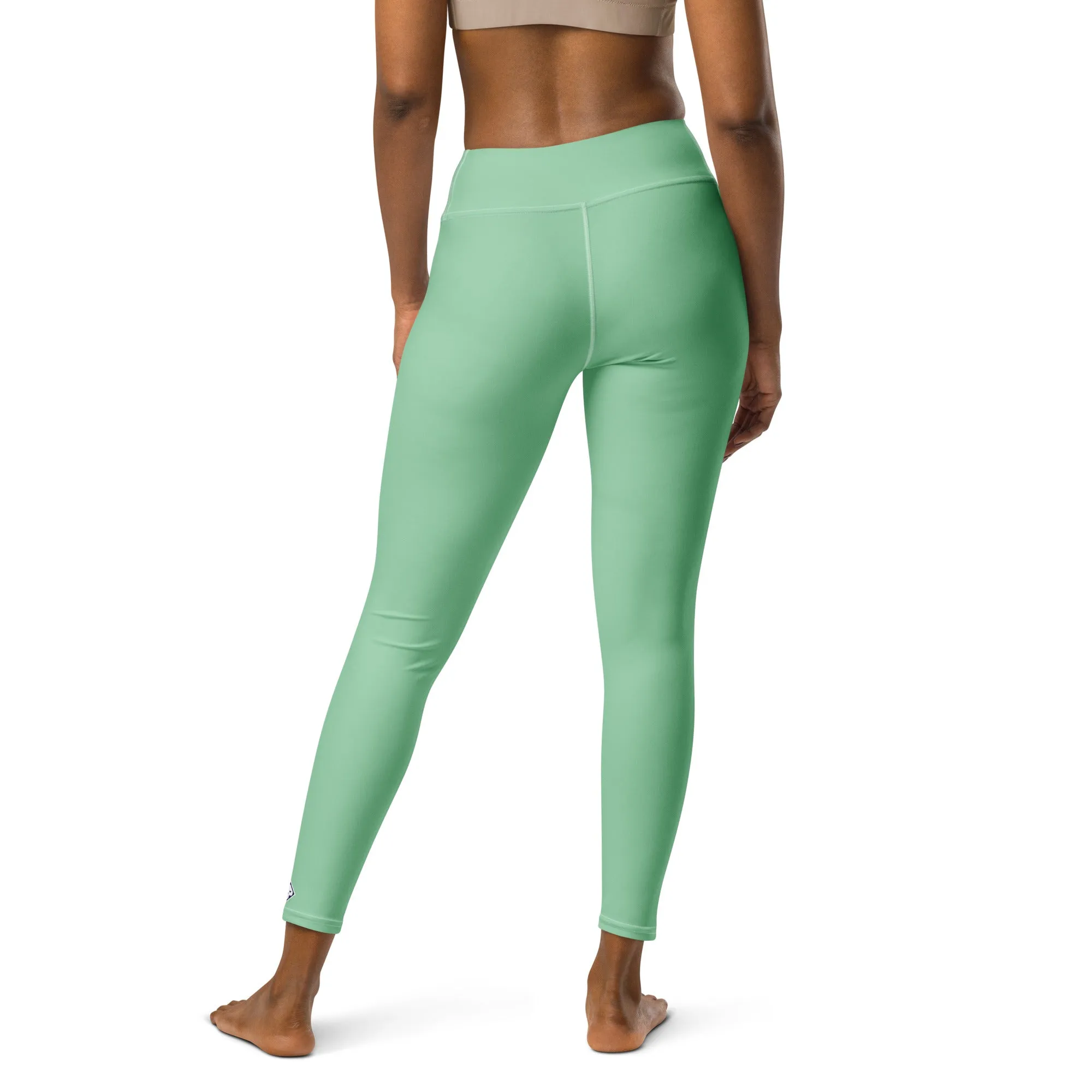 Urban Fitness: Solid Color Workout Leggings for Women - Vista Blue