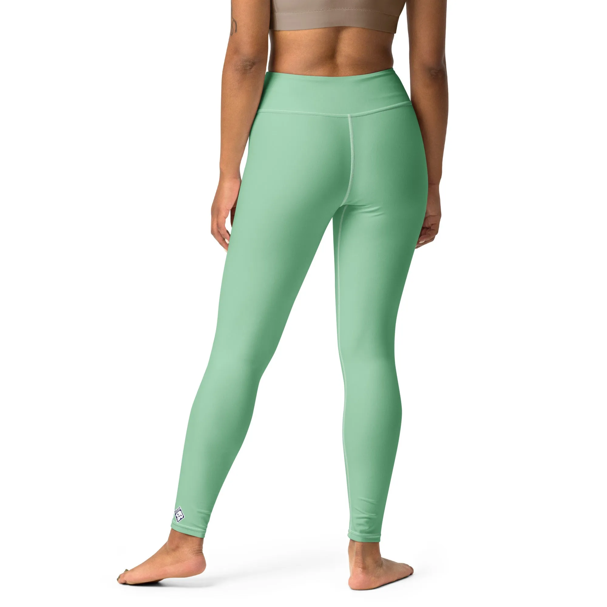 Urban Fitness: Solid Color Workout Leggings for Women - Vista Blue