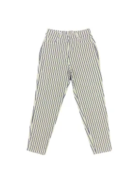 Vintage 90s high rise striped trousers in yellow navy & grey – W29 x L29.5