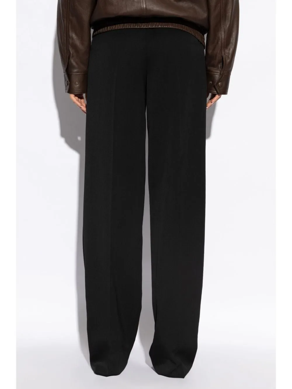 WOOL WIDE-LEG TROUSERS