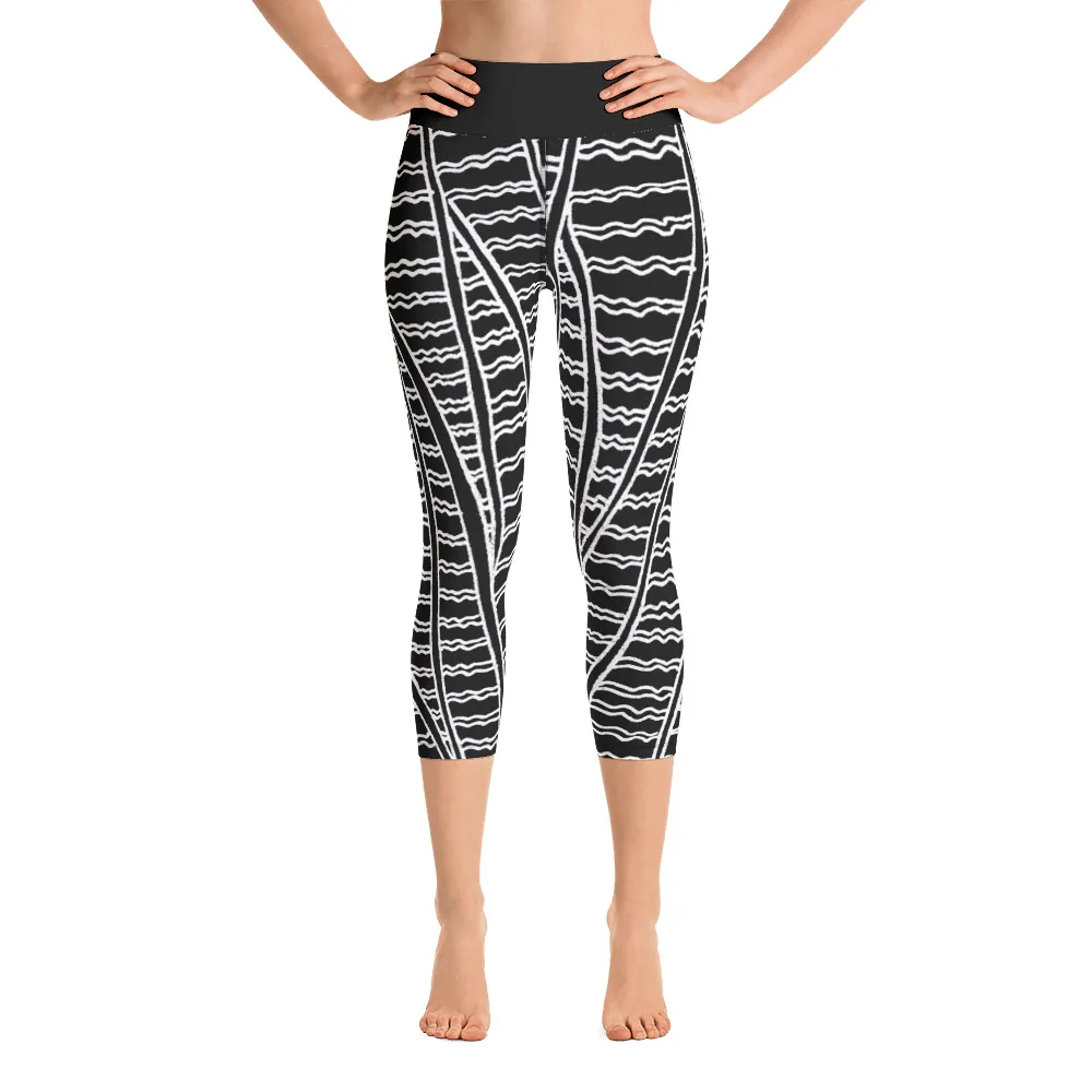 Yoga Capri Leggings Barton Springs Duck Feather Story