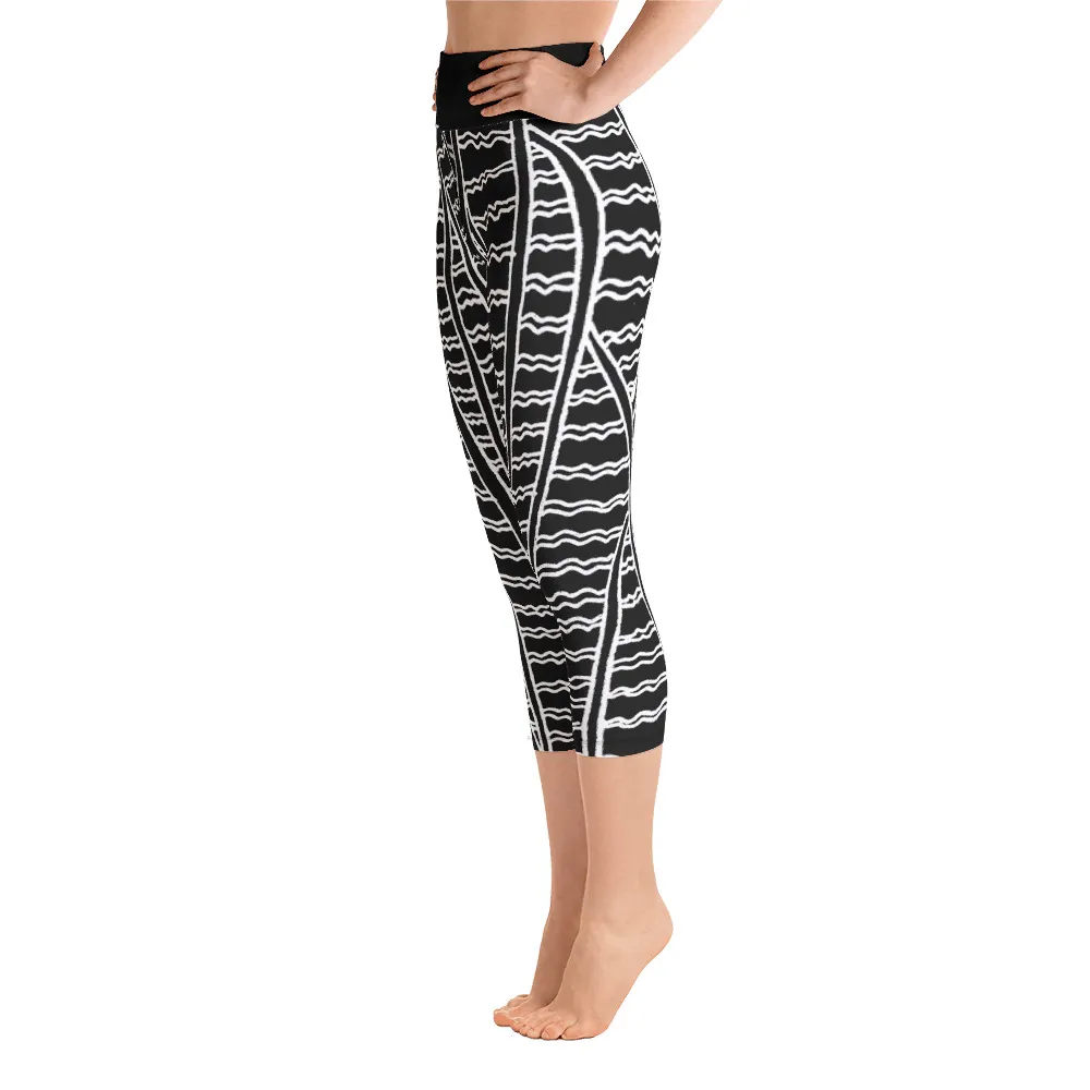 Yoga Capri Leggings Barton Springs Duck Feather Story